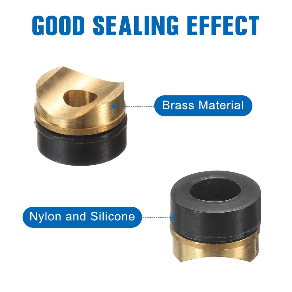 8 Pcs Tip Seals, Airless Spray Gun Seals, Brass