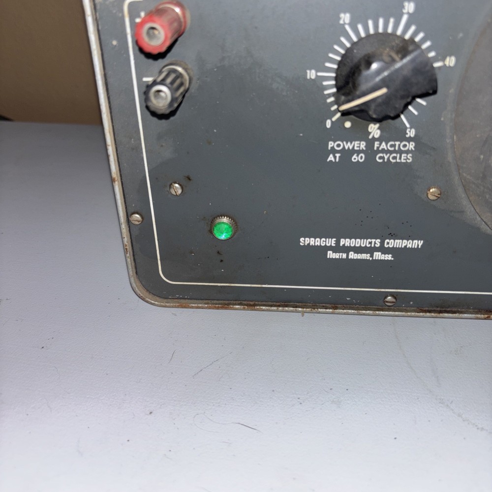 Sprague Tel-ohmike T0-6 Capacitor Analyzer Powers On Not Tested