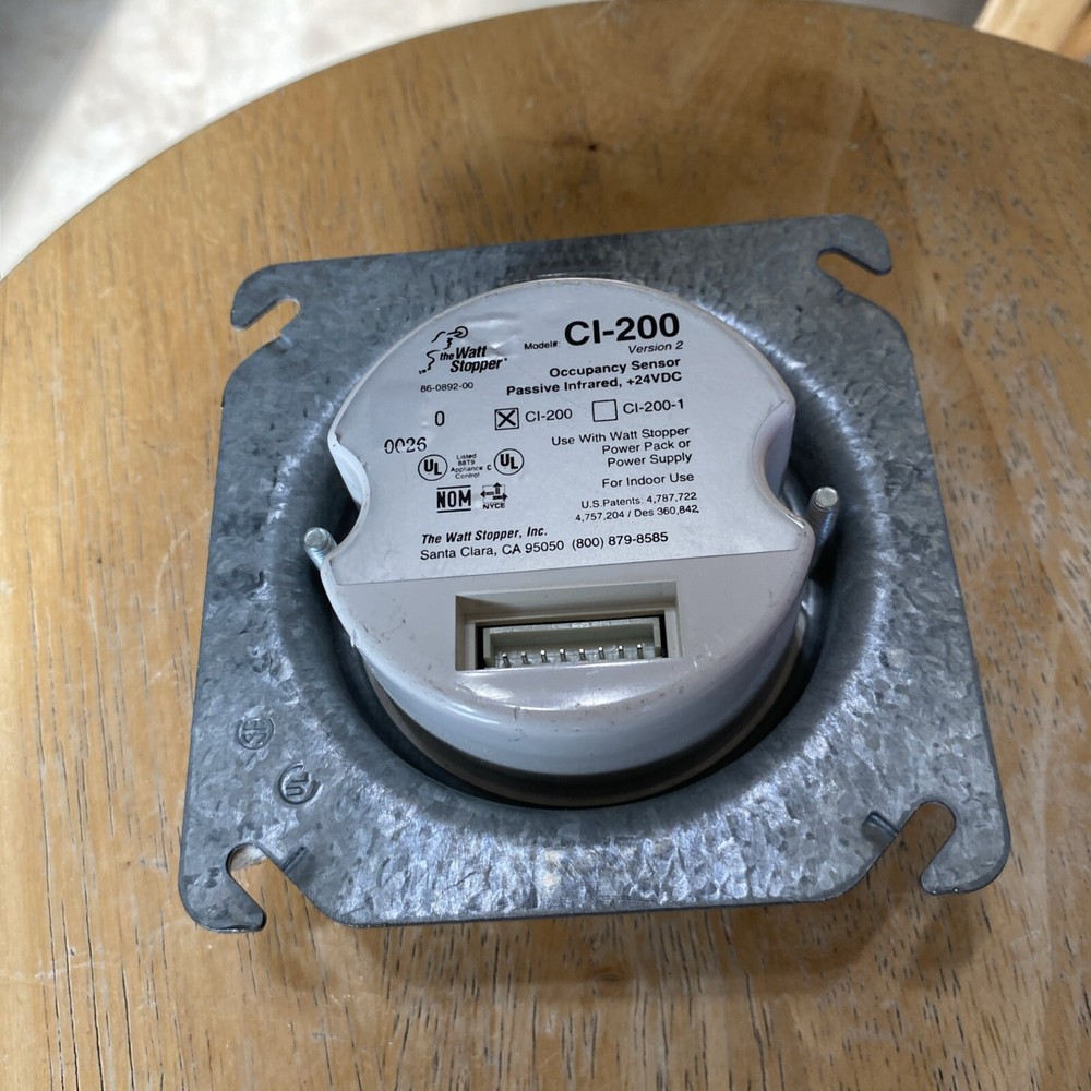 WattStopper Passive Infrared 24VDC Occupancy Sensor Model CI-200