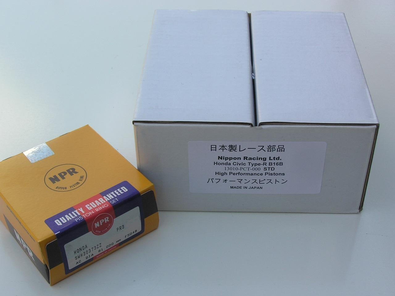 NIPPON RACING FULL FLOATING JDM CIVIC TYPE R CTR PISTON KIT B16B PISTONS 81MM