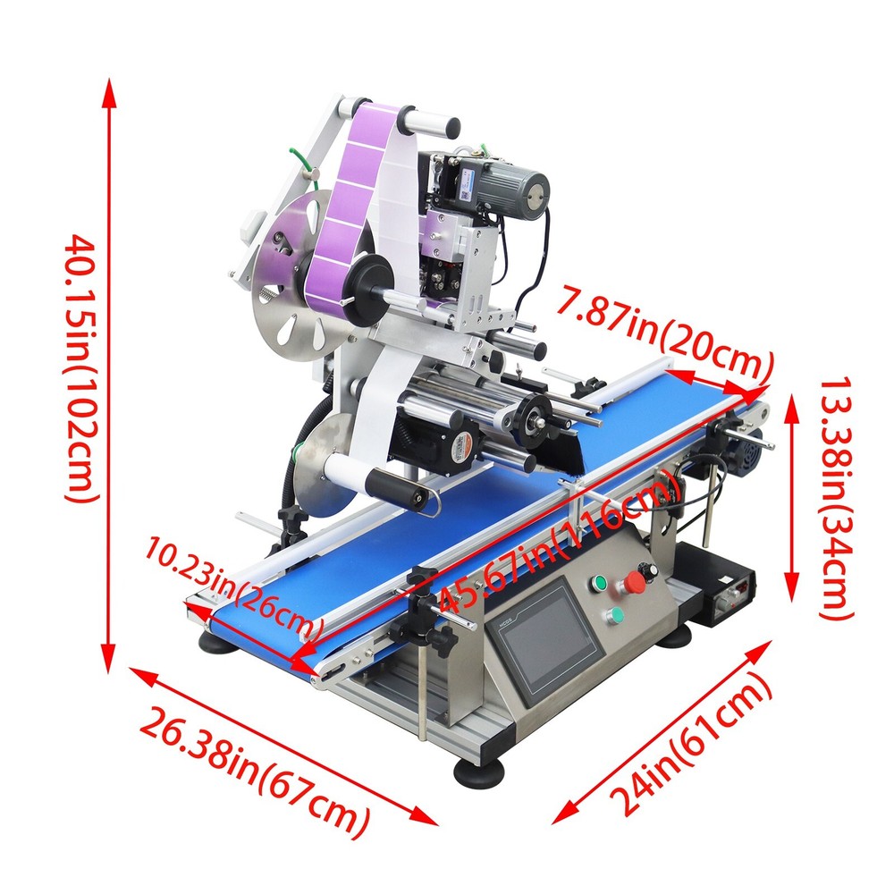 110V LT-160 Automatic Desktop Conveyor Table Plate labeling and Coding Machine