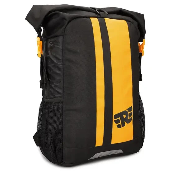 THIK & THIN STRIPES "ROLL TOP YELLOW BACKPACK"