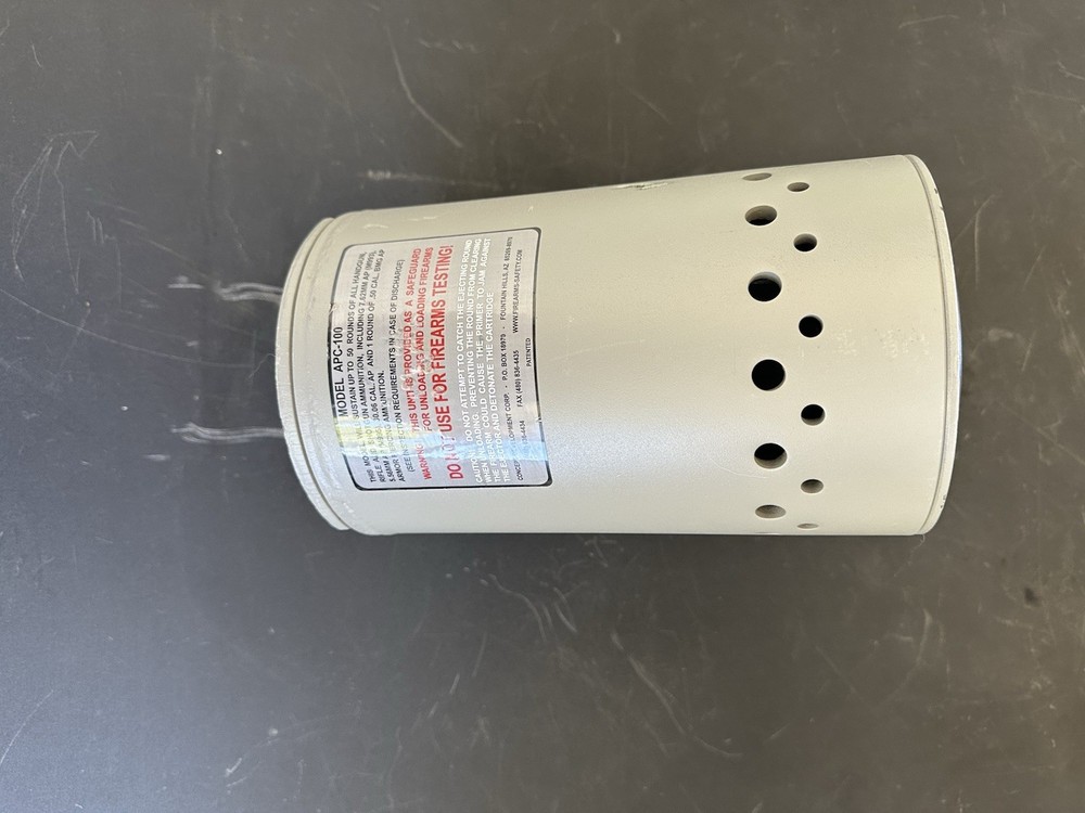 CONCEPT DEVELOPMENT APC-100 ARMOR PIERCING CONTAINMENT SYSTEM