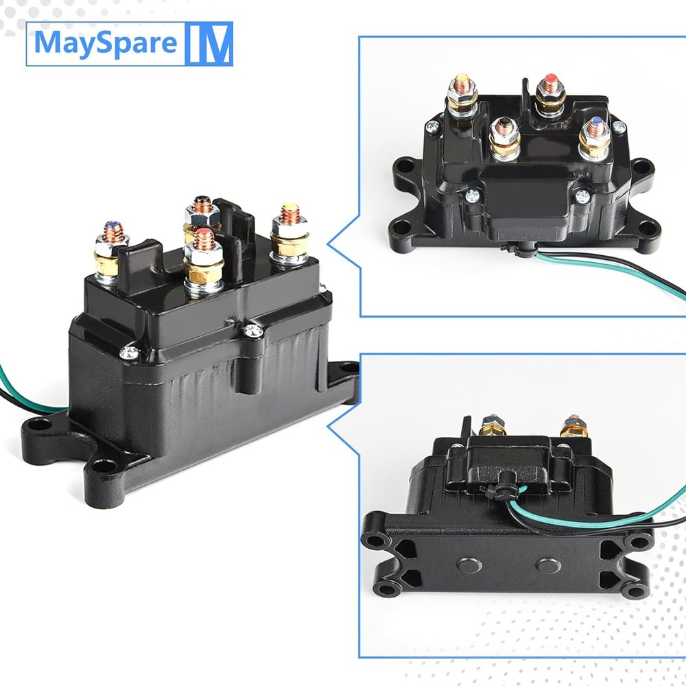 250A 12V Winch Solenoid Relay Contactor Rocker Thumb Switch...