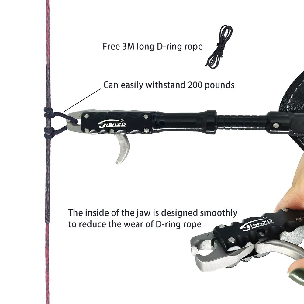Adjustable Wristband Release, Index Finger Release, Composite Bow, 360 Degree...