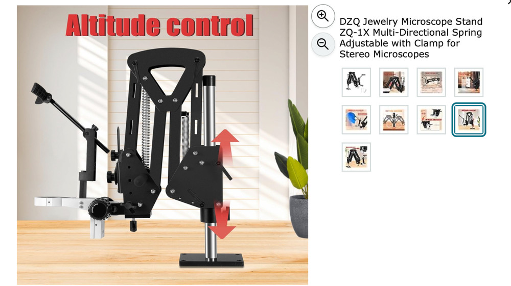 Microscope Stand - Multi Directional - Adjustable Spring Arm
