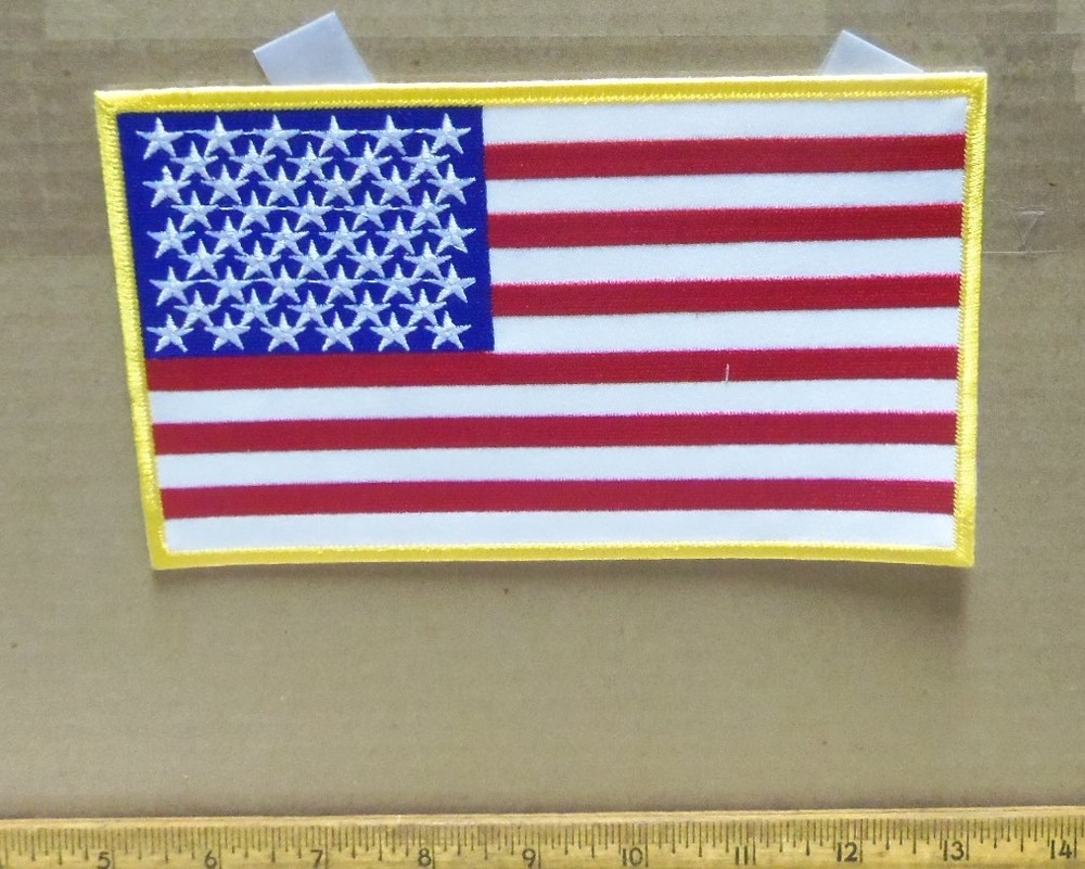 United States Flag Embroidered Back Patch