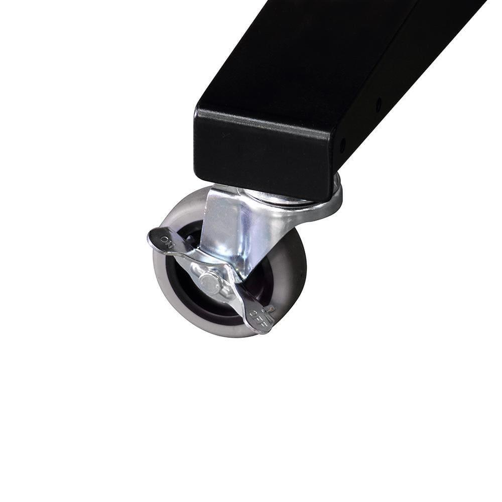 Worktable Tool Storage 46 in. W Black Adjustable Height 2-Drawers Home Desk