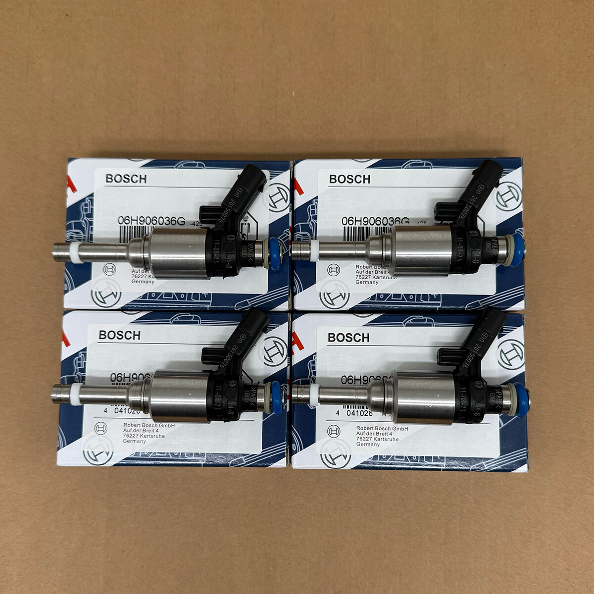 BOSCH 4X 06H906036G Fuel Injectors for VW GTI Tiguan AUDI A3 A4 A5 Q5 TT 2.0TSl