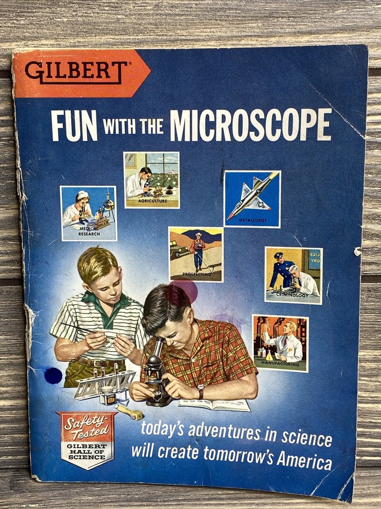 Vintage Gilbert Science Book Fun With The Microscope 1938 Paperback