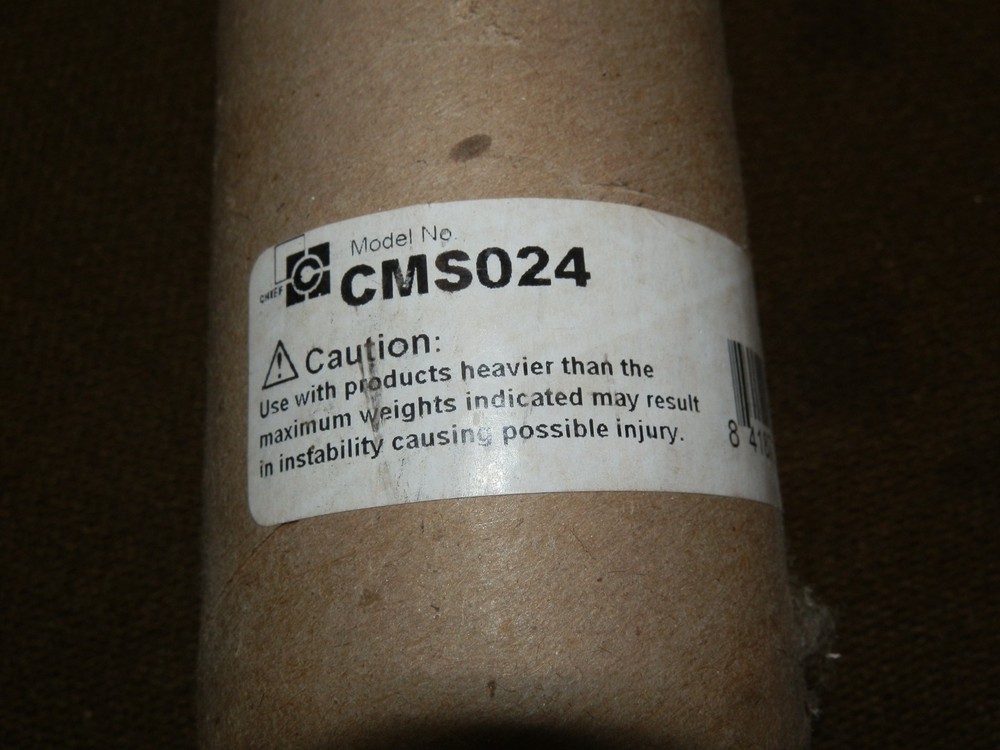 New Chief 24" Fixed Extension Column Projector Mounting Pole CMS024 NPT 1.5"