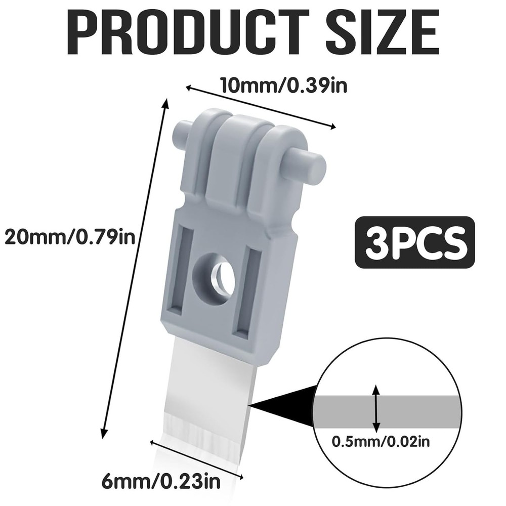 Precision Laser-Sharpened Filament Cutter Blades - 3Pcs for Bambulab Printers