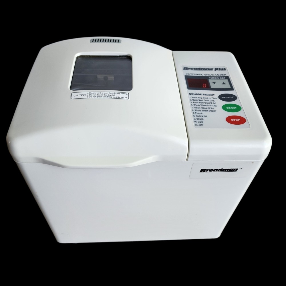 Breadman Plus Automatic Bread Maker Model TR-700 Up To 2lb Loaf Tested & Working