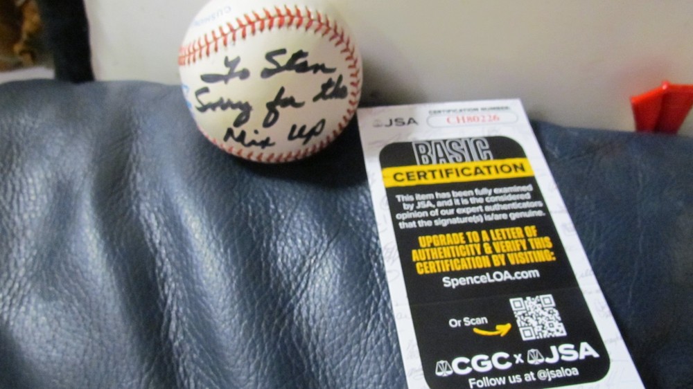 Tom Trebelhorn signed baseball JSA Certified