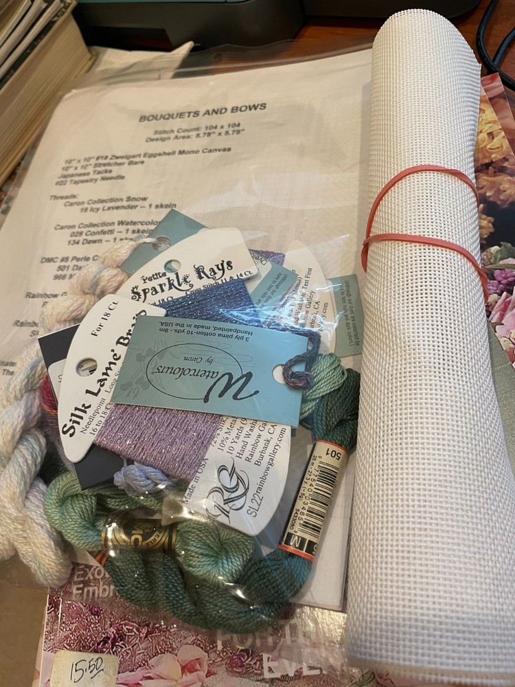 Nancy's Needle BOUQUETS & BOWS Counted Thread/Needlepoint KIT