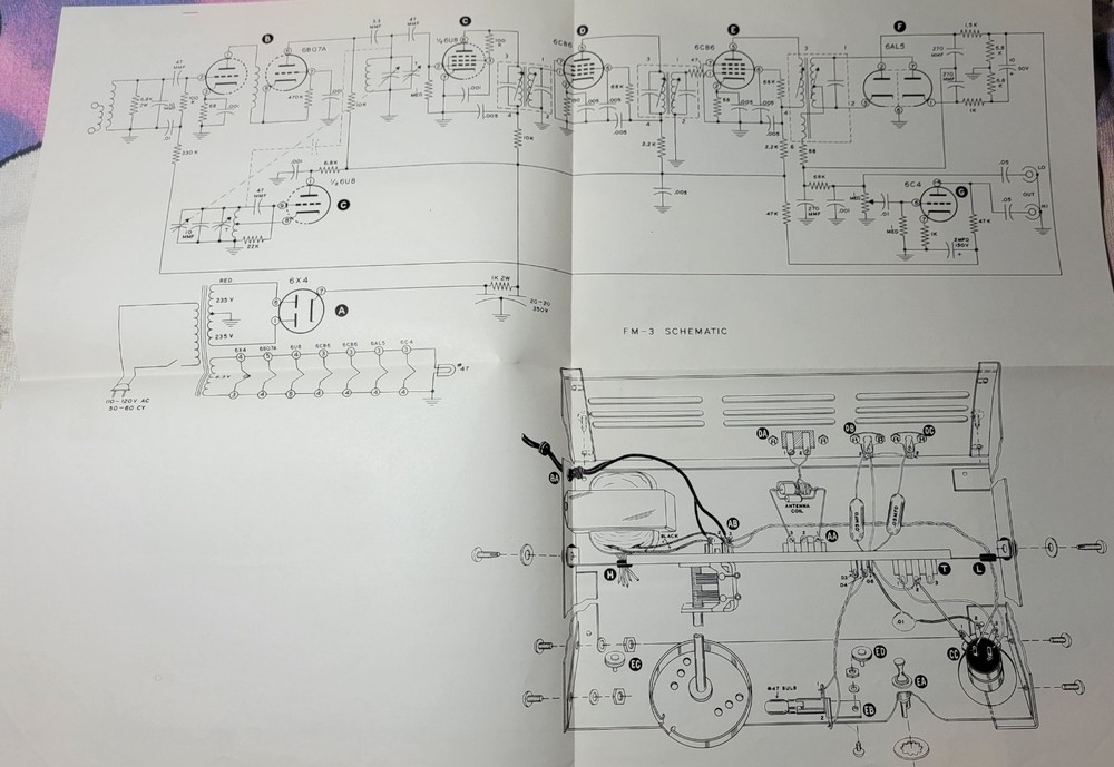 *Original* Heathkit Model FM-3 Frequency Modulation Tuner Assembling Manual