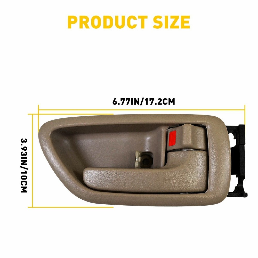 2Pcs Inside Interior Door Handle Right + Left Side for Toyota Sequoia 2001-2007