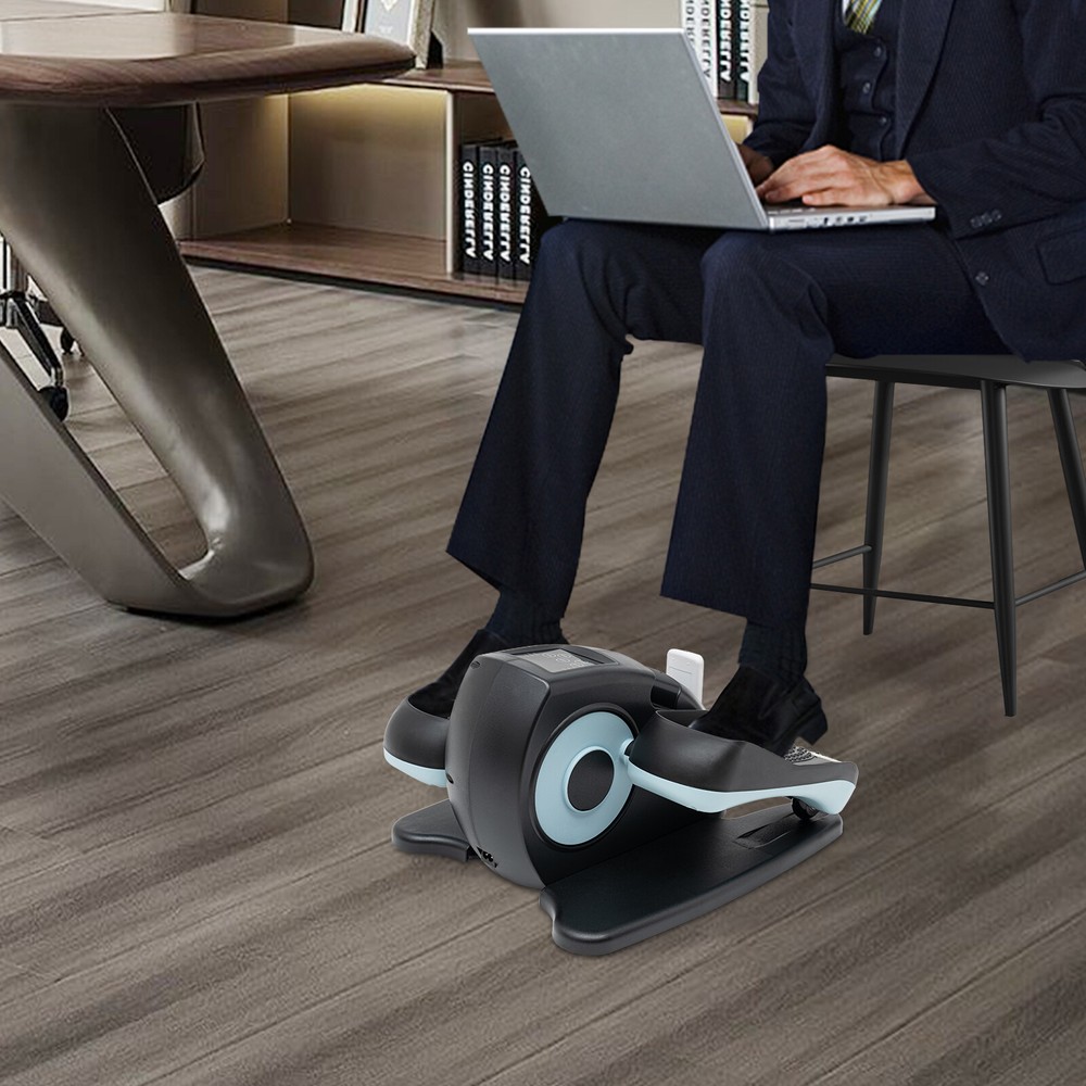 Under Desk Elliptical Trainer Machine Compact Elliptical Machine +Remote & LCD