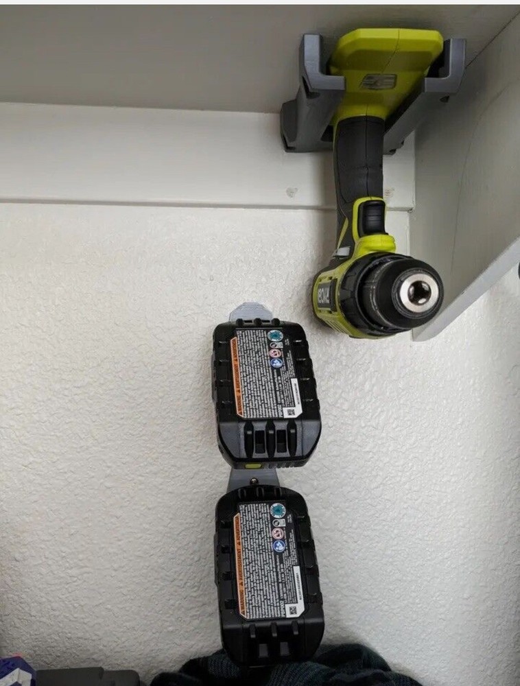 Ryobi Tool Holder Wall Mount 10 pack- Black