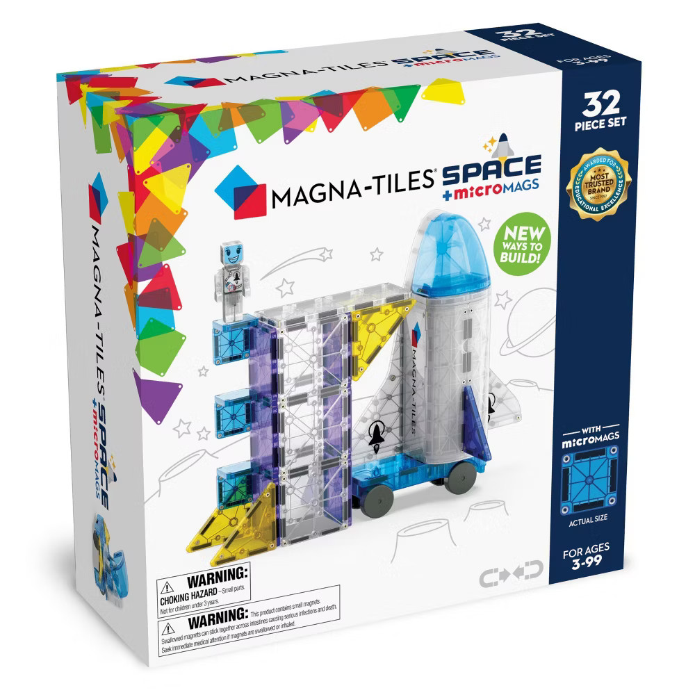 MAGNA-TILES Space: Magnetic Building Sets for Kids, Educational Toy for
