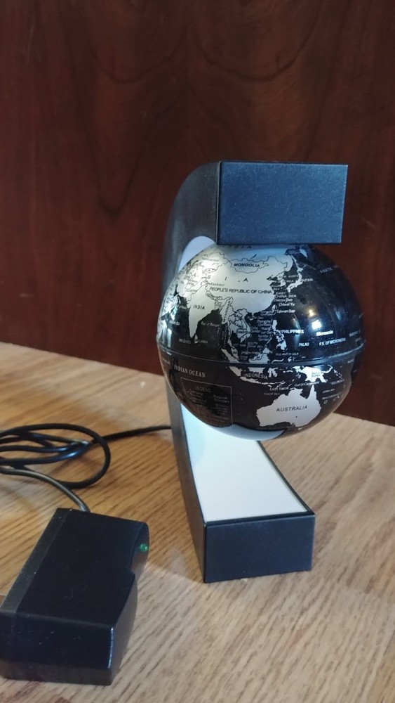 Gresus Multi-Color Changing Magnetic Levitation Floating World Map Globe, Flo...