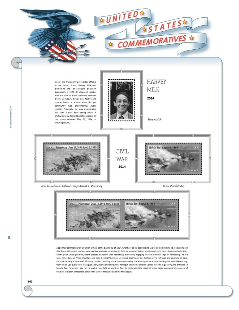 2014 U.S. Commemorative Singles COMPLETE Supplement (White Ace Alternative)