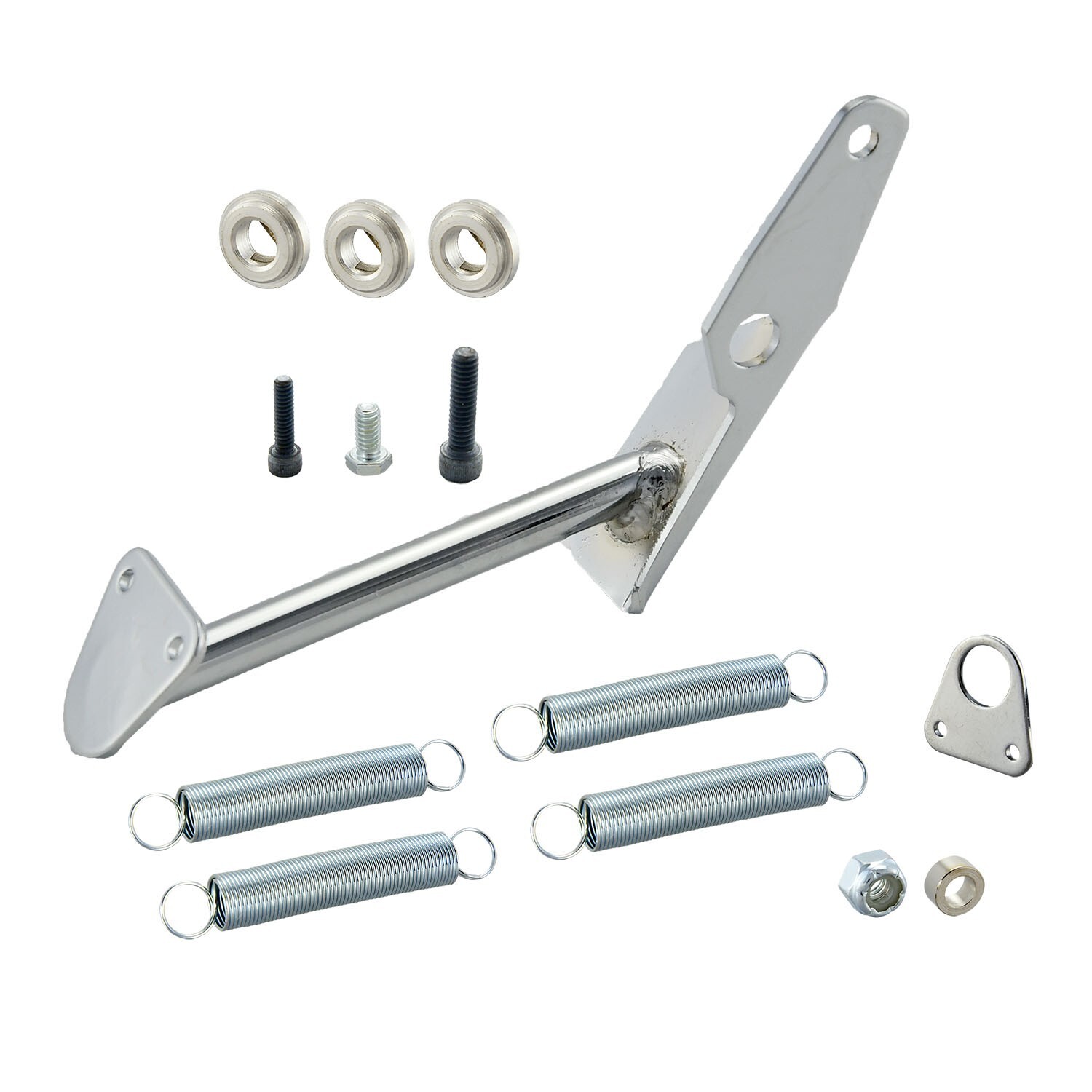 Chrome Carburetor Throttle Dual Return Springs Holley 2300 / 4150 / 4160 4 Brl