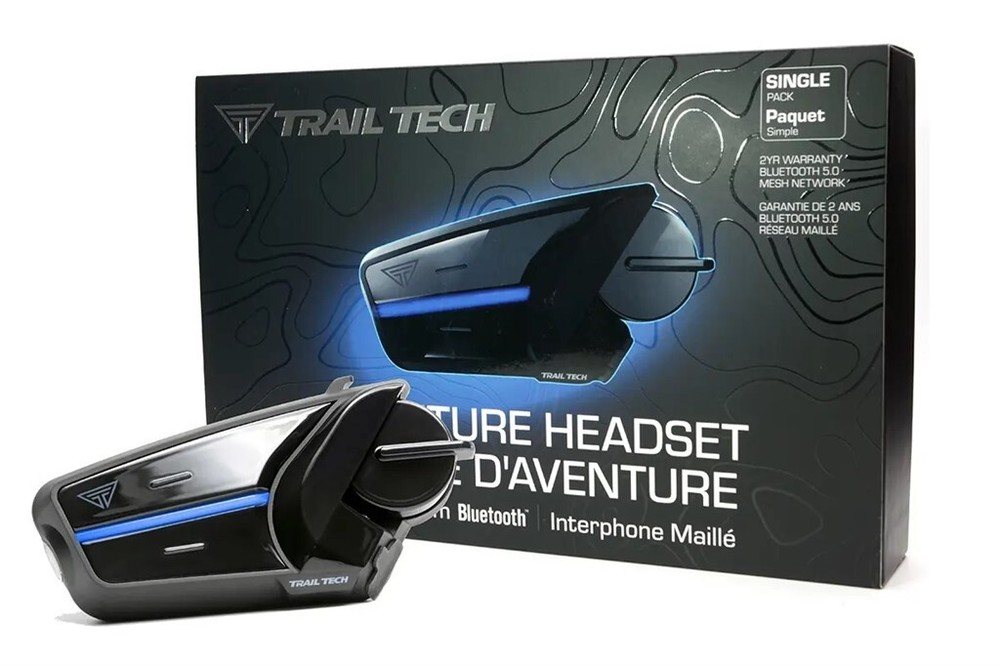 Trail Tech 061-SHS Headset Single Kit Bluetooth Mesh 3.0 Intercom Phone Music