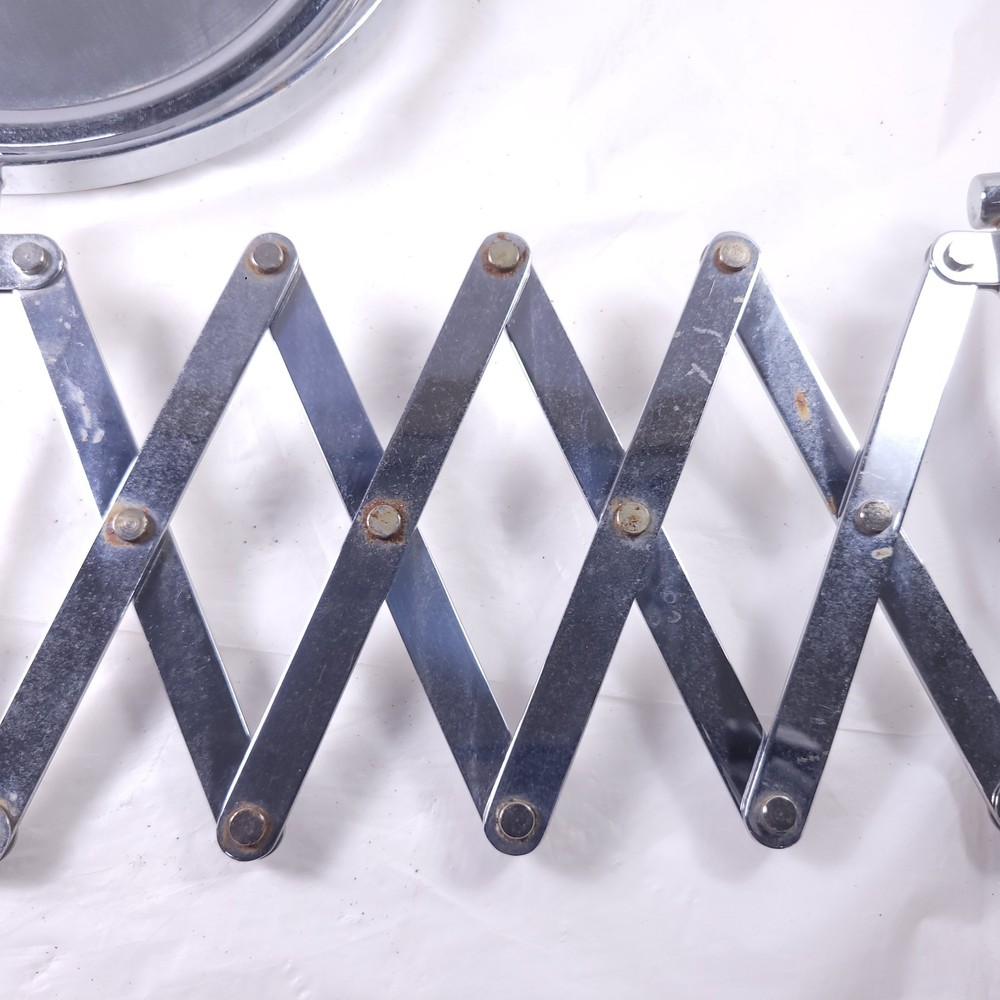 Jerdon Stainless Steel Expandable Wall Mirror