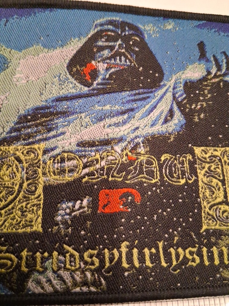 Vondur Stridsyfirlysing Black Border Woven Patch