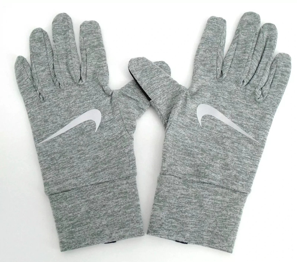 Nike Accelerate Running Gloves Women's Medium Particle Grey/Silver