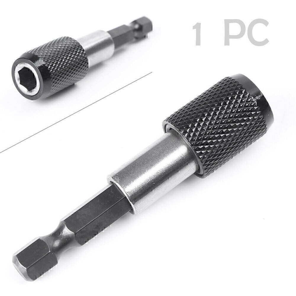 1/4" 60mm Length Hex Shank Magnetic Quick Release Screwdriver Drill Bit Holder