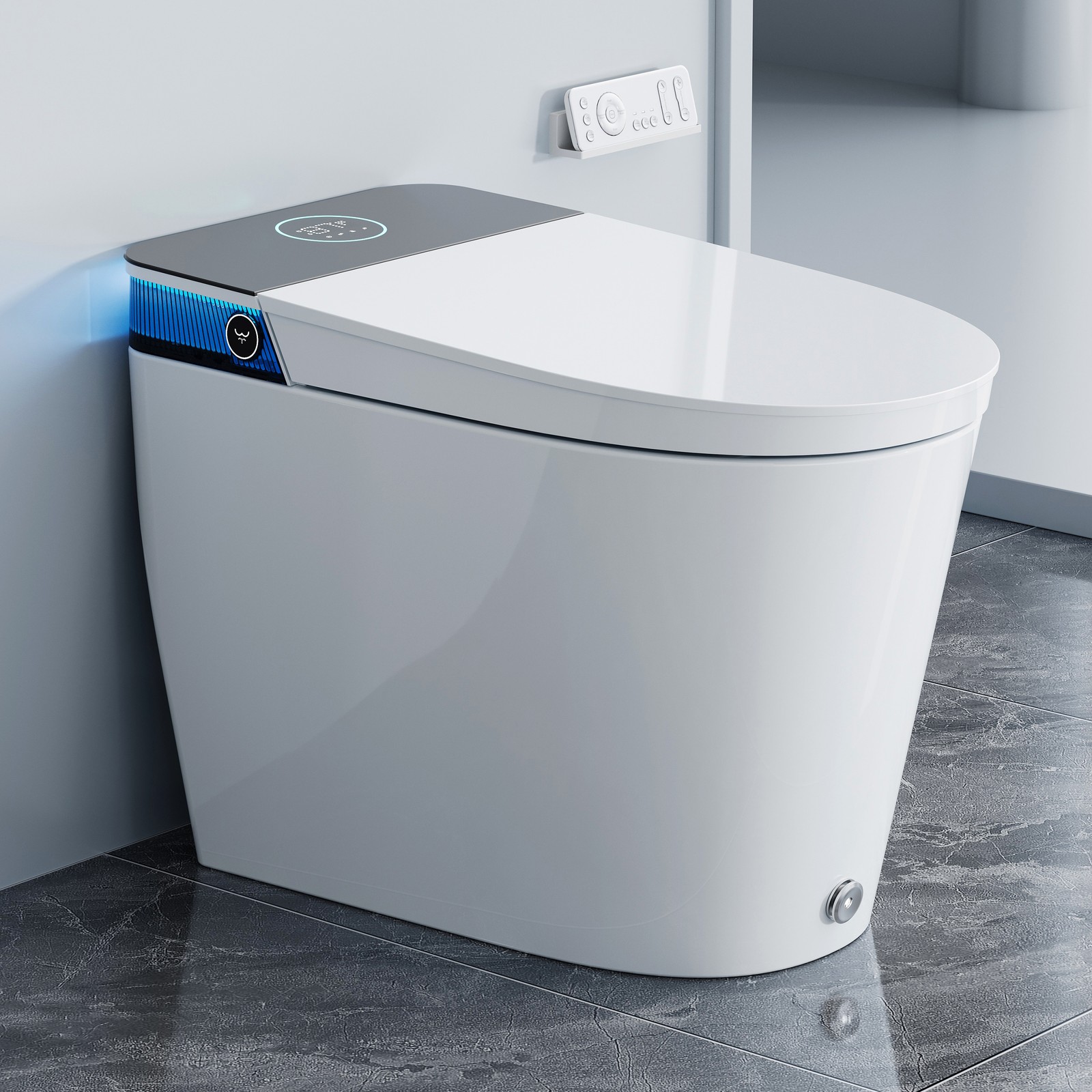HOROW Smart Bidet Toilet with Auto Open Close,Foam Dispenser, ADA,Auto Flush