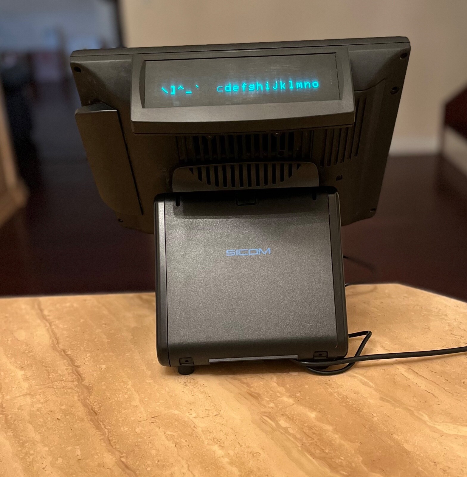 Sicom SL20 POS Terminal Register with Rear Display 2100-00 3LEP33500460