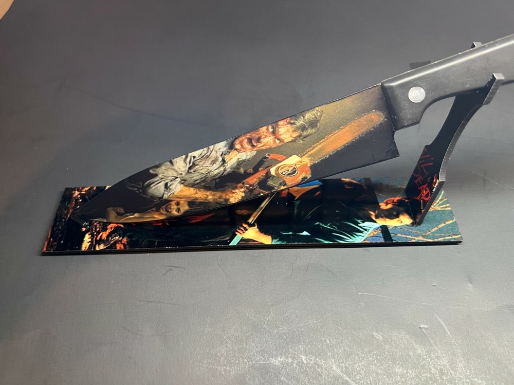 Evil Dead 1981 Knife With Sublimated Stand