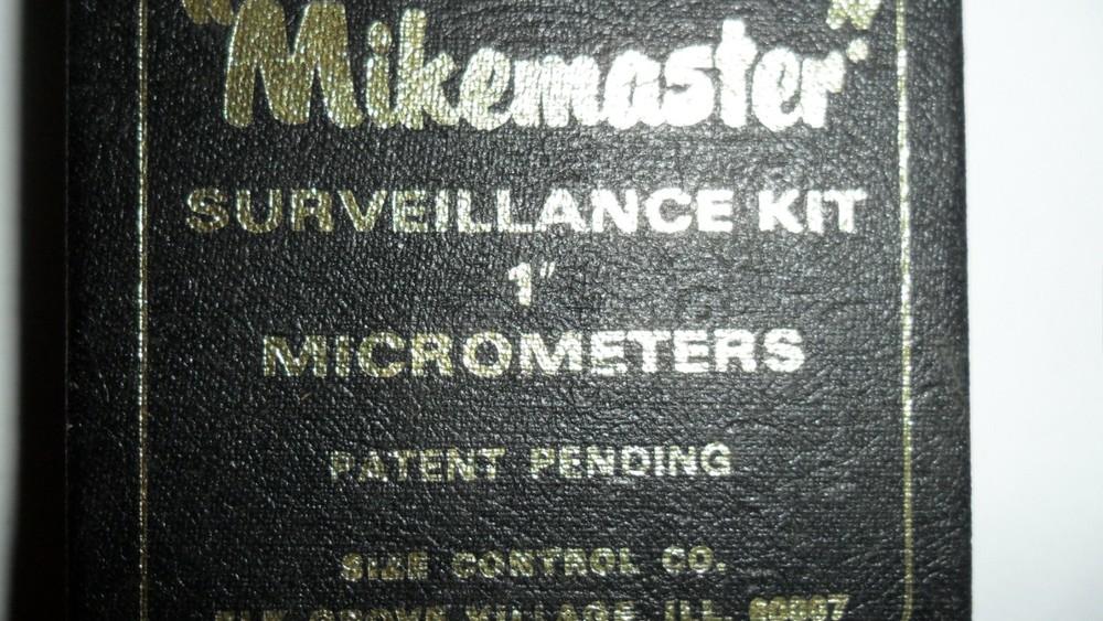 Mikemaster MSK-100 Surveillance Kit 1" Micrometer Calibration Check for 0 - 1"