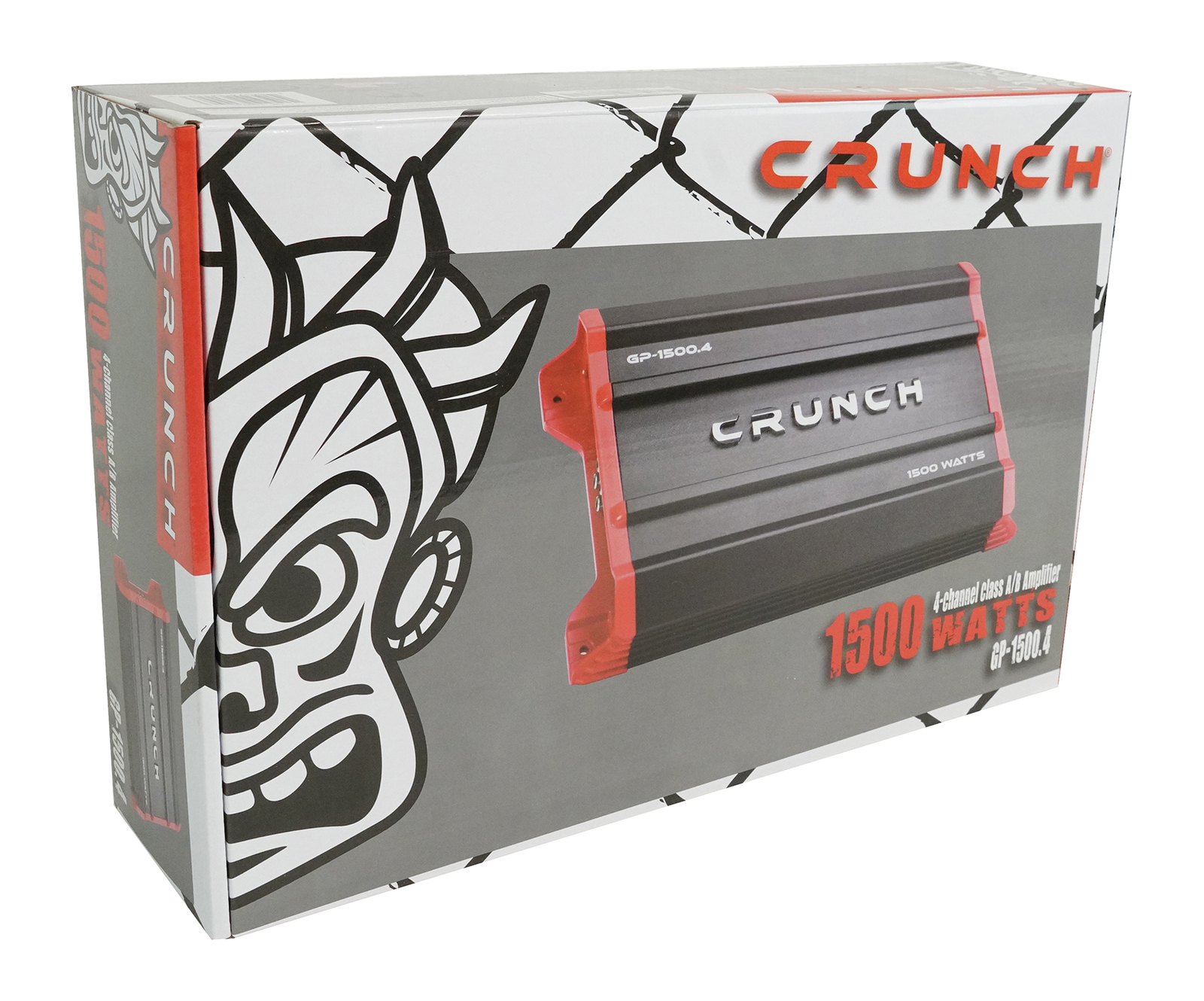 Crunch GP-1500.4 1500 Watt 4-Channel Car Stereo Amplifier Amp