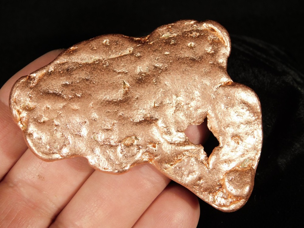 Larger! Super Heavy Solid COPPER NUGGET or Native Copper Float Michigan 99.8gr