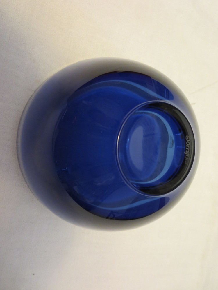 ORREFORS NEPTUNUS BLUE & CLEAR 5" BOWL