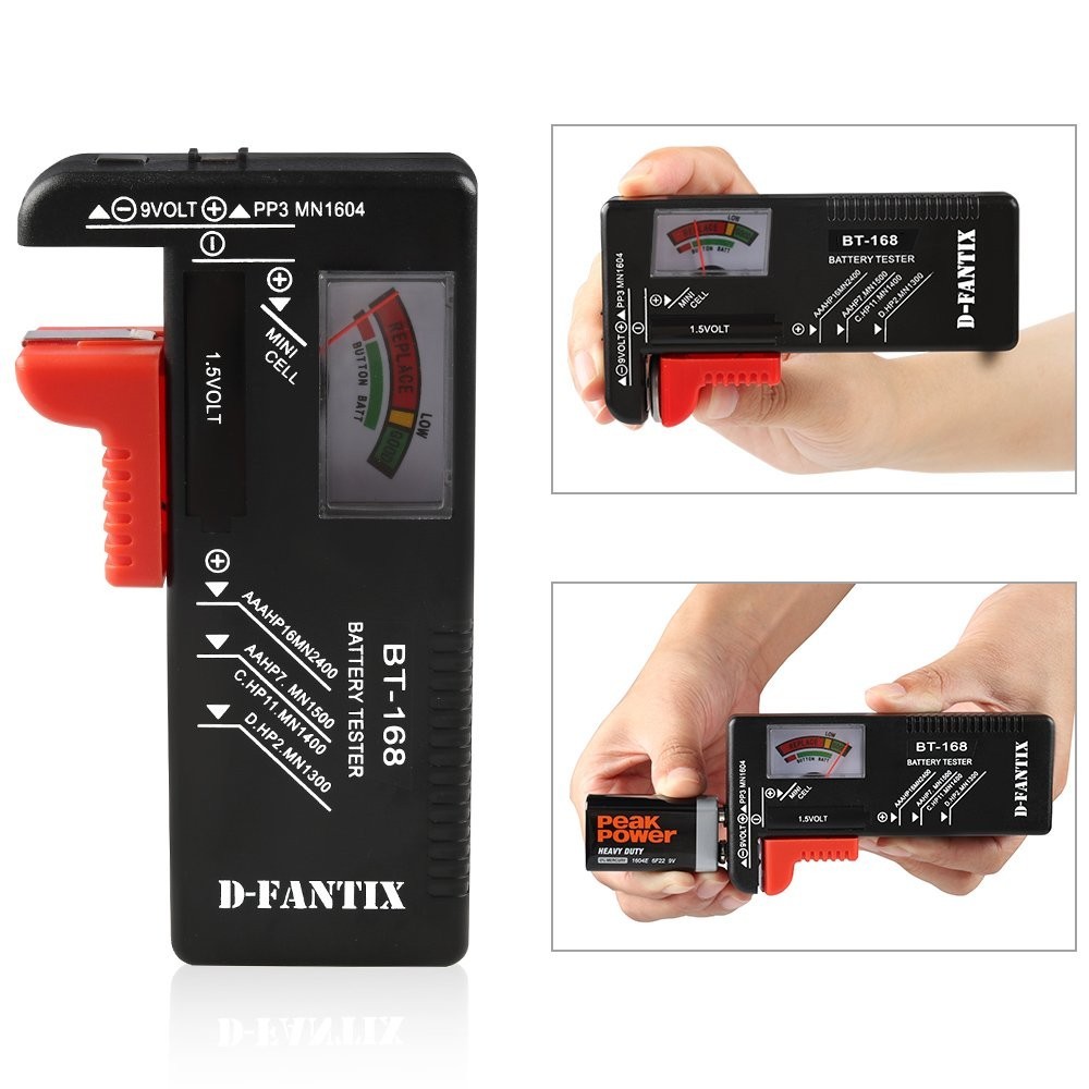 Battery Tester, Universal Battery Checker Small Battery Testers for AAA AA C ...