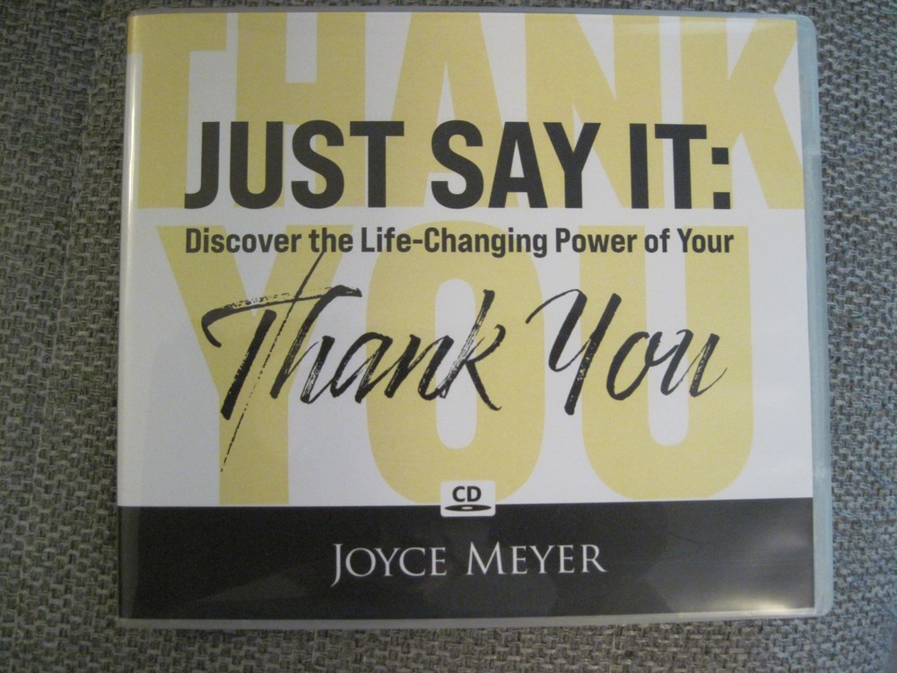 "JUST SAY IT: THANK YOU" Joyce Meyer 2-Disc CD Teaching Set NEW!