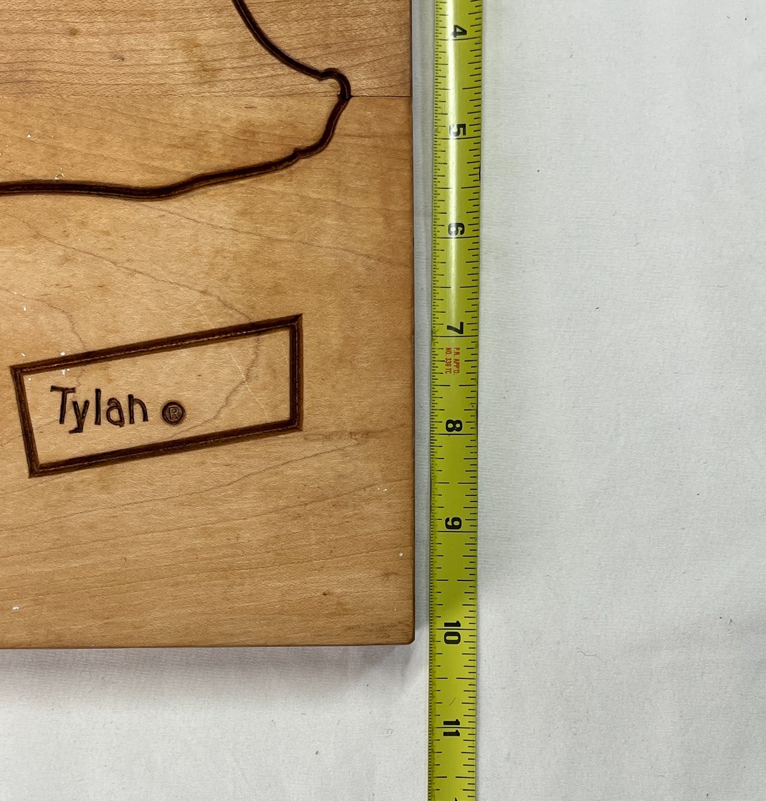 Vintage MOOR MAN'S Pig Wood Cutting Board Advertising Farm - Tylan