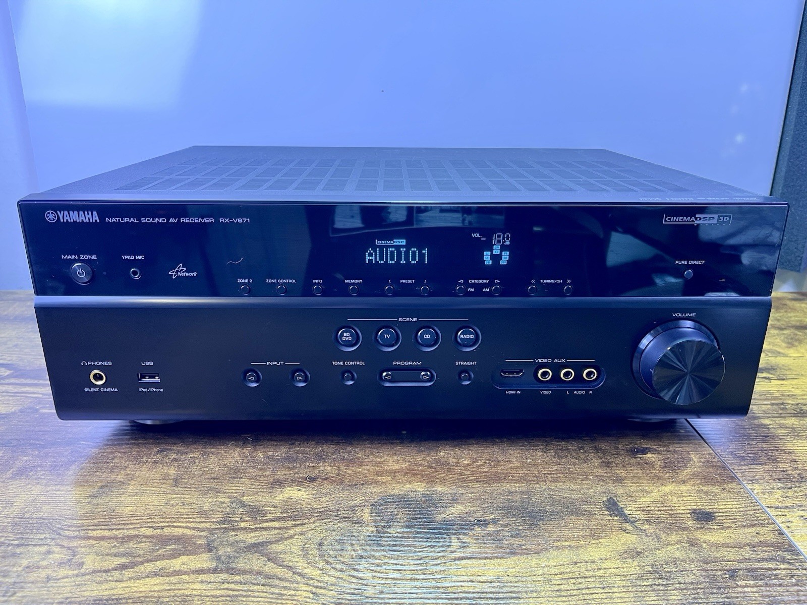 Yamaha RX V671 7.1 Channel 90 Watt/Channel AV Receiver HDMI Network Home Theater