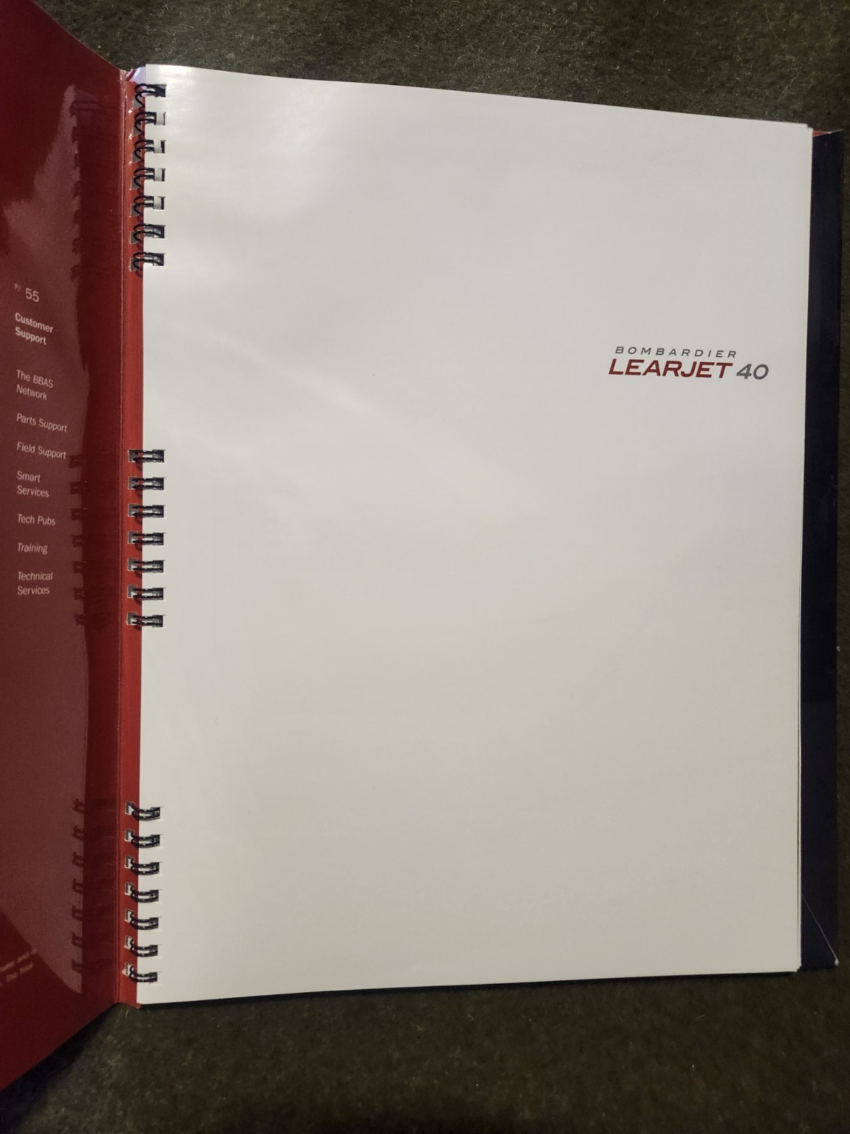 Bombardier learjet 40 Advertising Catalog