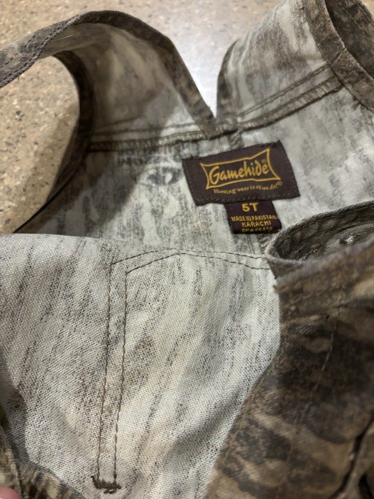 Gamehide Bib Camo Overalls Size 5T