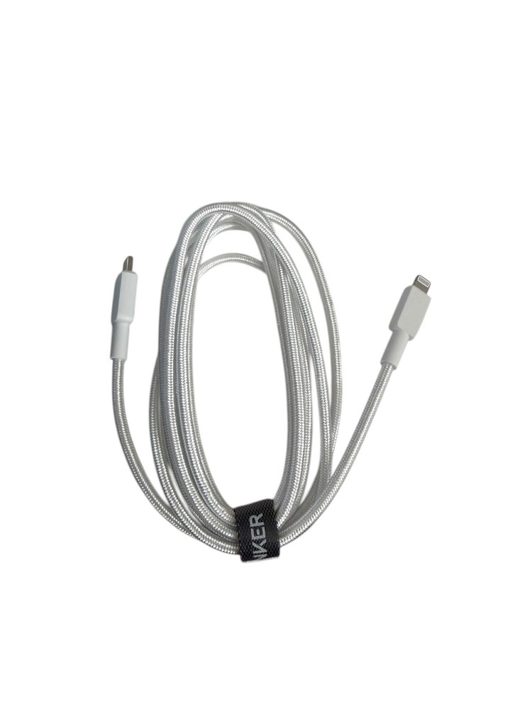 Anker 6' Braided Lightning to USB-C Fast Charging Cable - White