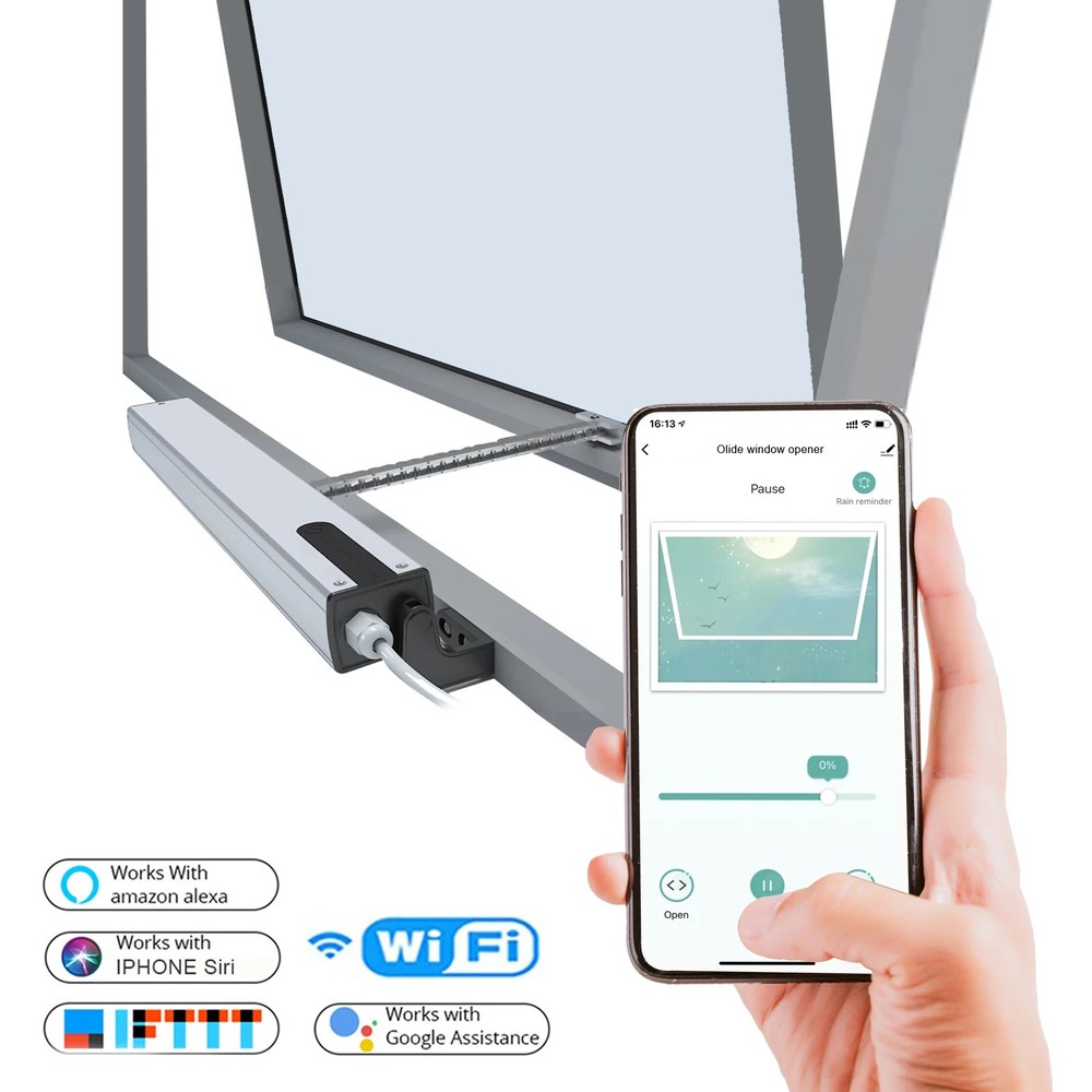 Automatic Electric Window Opener,Smart WiFi Function Built in AC Motor,Wireless