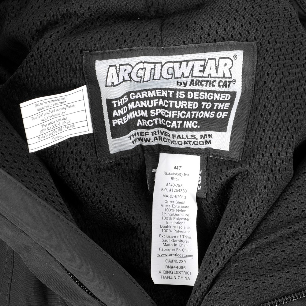 Arctic Cat Black Snow Pants Medium