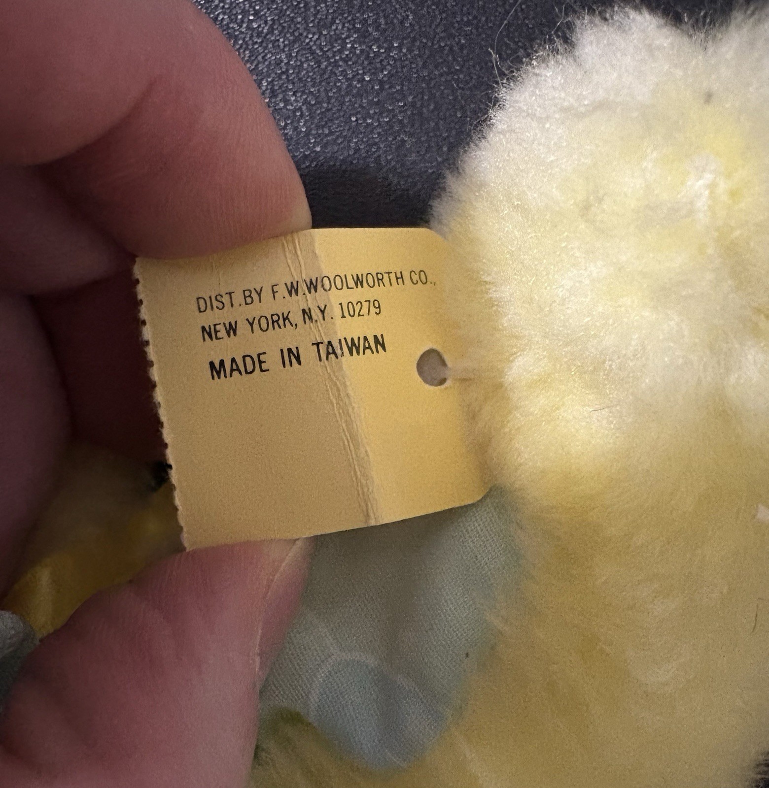 vintage woolworth Well-Made Toy Easter Bunny Plush Stocking