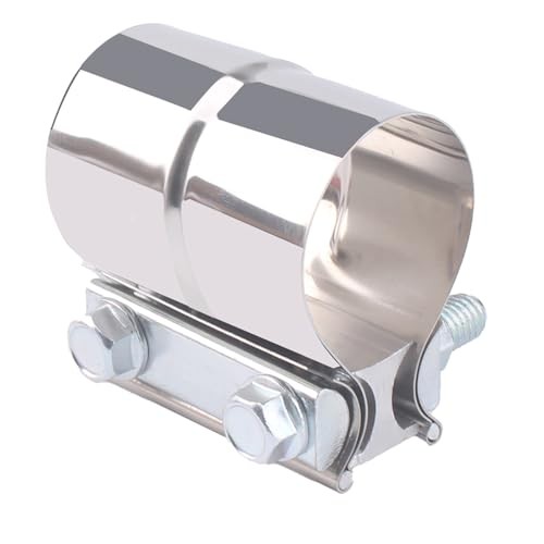 2.25 Inch Exhaust Clamp,Lap Joint Band Clamp,304 Stainless Steel 2.25 inch